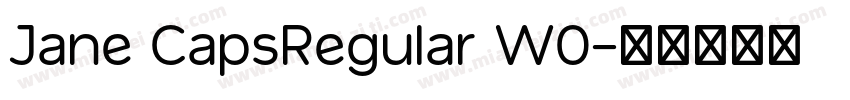 Jane CapsRegular W0字体转换